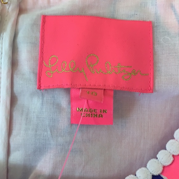 Lilly Alicia Dress Pink Tropics Size 10 - Picture 2 of 4